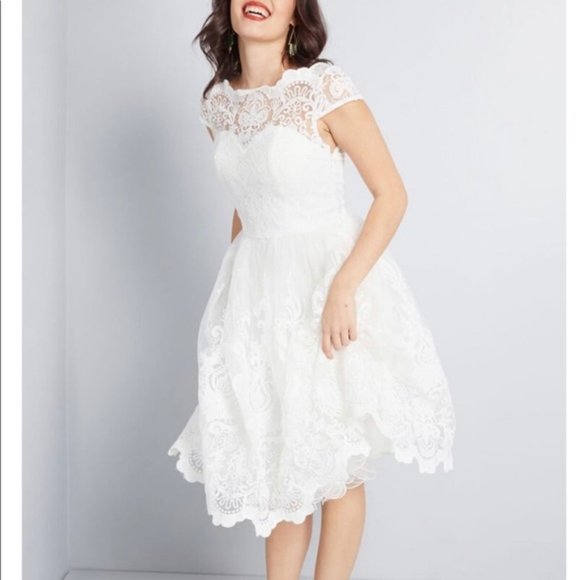 chi chi white lace dress